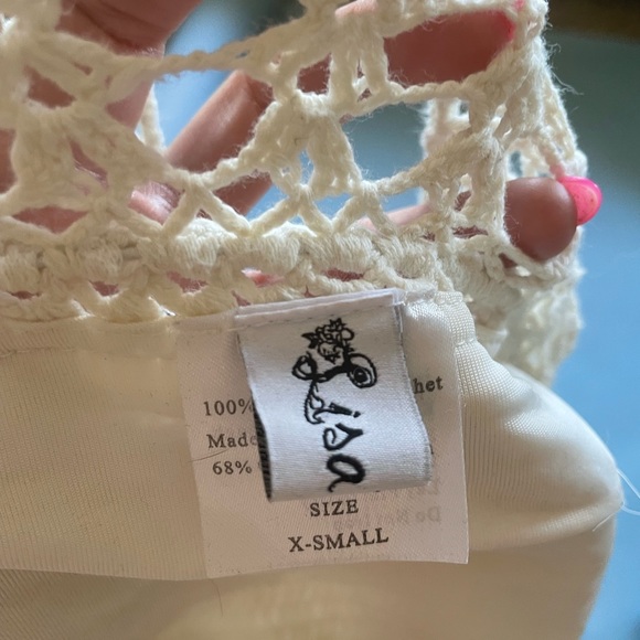 DONATED TO THRIFT STORE Lisa Marie Crochet one piece swimsuit - Picture 2 of 6